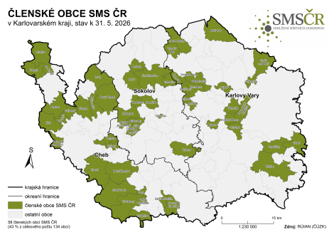 Mapa členských obcí Mapa členských obcí
