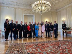 Prezident přijal na Hradě vítěze Vesnice roku 2024. I letos je SMS ČR hrdým partnerem soutěže 1